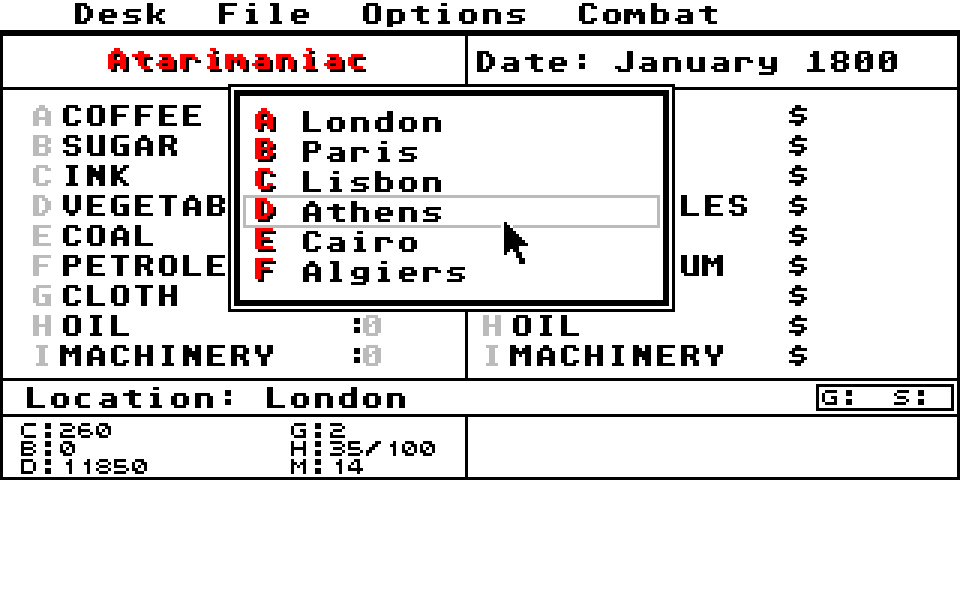 Taipan II atari screenshot